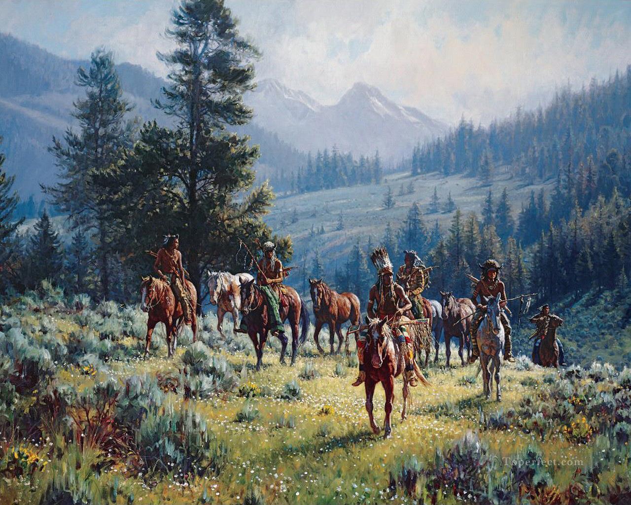 western American Indians 26 Oil Paintings